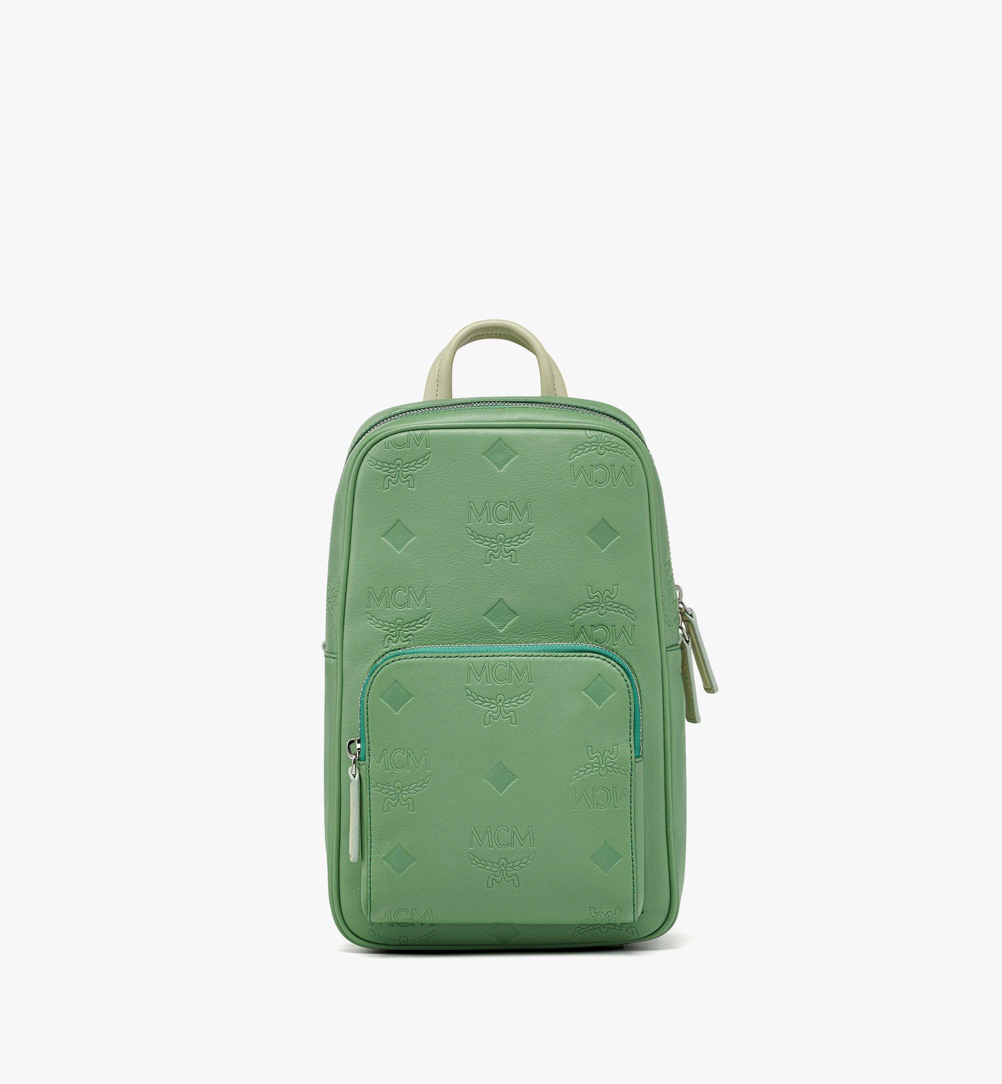 Aren Sling Bag in Embossed Monogram Leather 1